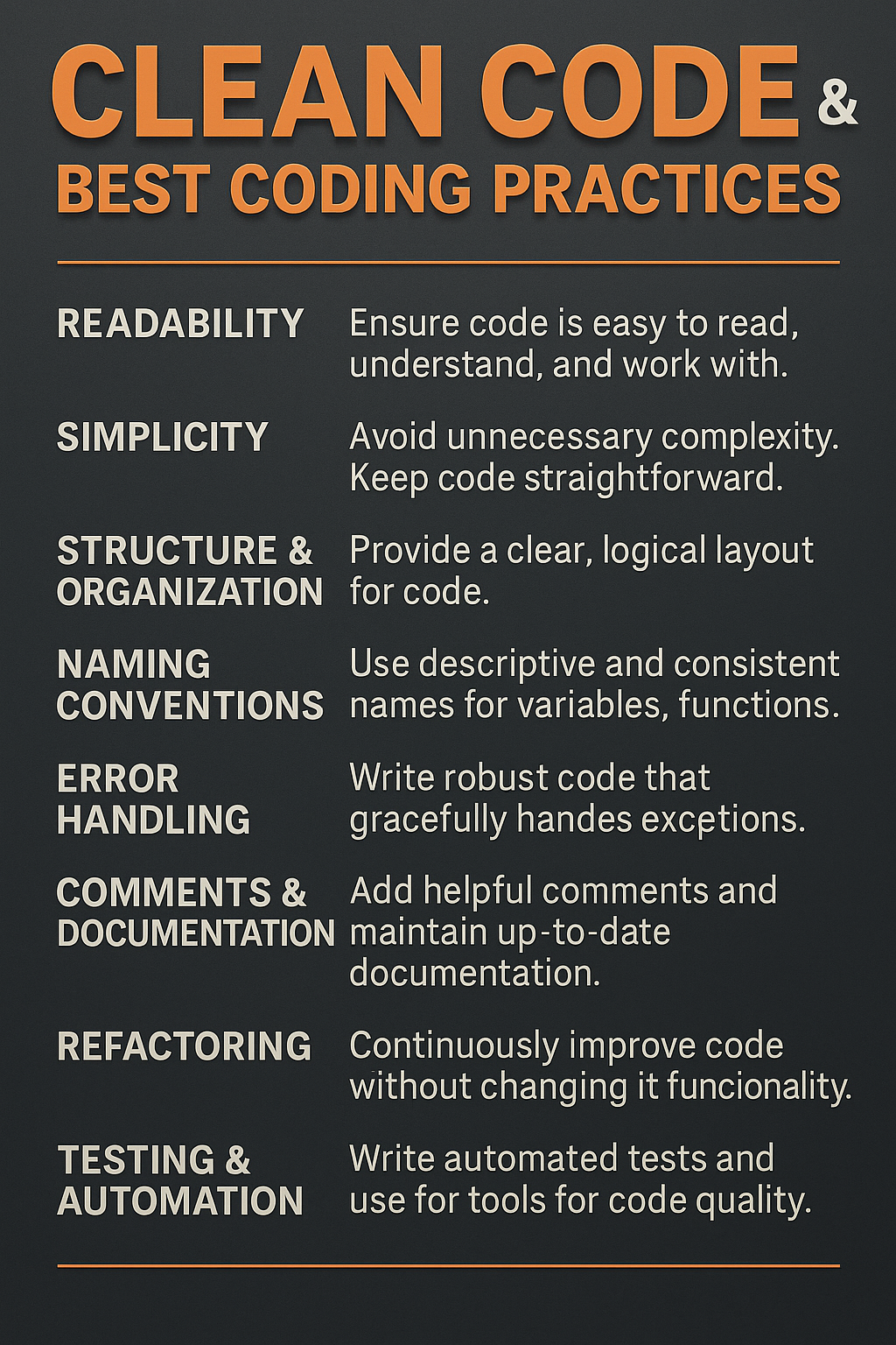 Clean Code and Best Coding Practices
